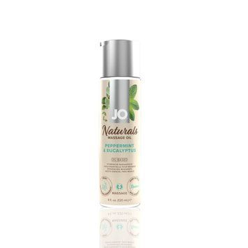 Масажна олія JO Naturals Massage Oil Peppermint & Eucalyptus з ефірними оліями (120 мл) &mdash; купити в інтим-бутику EroticToys