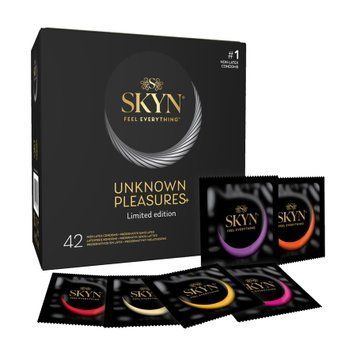 Безлатексні преміум-презервативи SKYN Unknown Pleasures 42 шт, 6 різних видів &mdash; купити в інтим-бутику EroticToys