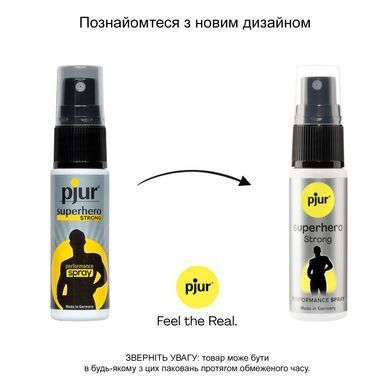 Спрей-пролонгатор pjur Superhero Strong Spray 20 ml, з екстрактом імбиру, без анестетиків &mdash; купити в інтим-бутику EroticToys