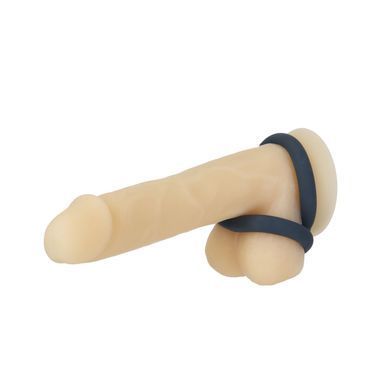 Подвійне ерекційне кільце LUX Active &ndash; Tug &ndash; Versatile Silicone Cock Ring &mdash; купити в інтим-бутику EroticToys