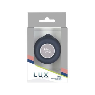 Подвійне ерекційне кільце LUX Active &ndash; Tug &ndash; Versatile Silicone Cock Ring &mdash; купити в інтим-бутику EroticToys