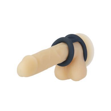 Подвійне ерекційне кільце LUX Active &ndash; Tug &ndash; Versatile Silicone Cock Ring &mdash; купити в інтим-бутику EroticToys
