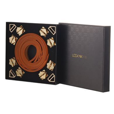 Набір для бондажу LOCKINK 8-Bondage-Straps Restraint Set, коричневий, 8 ременів з натуральної шкіри &mdash; купити в інтим-бутику EroticToys