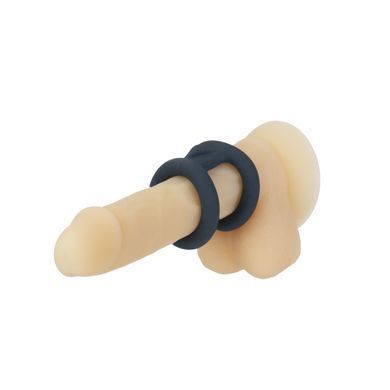 Подвійне ерекційне кільце LUX Active &ndash; Tug &ndash; Versatile Silicone Cock Ring &mdash; купити в інтим-бутику EroticToys