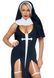 Костюм монашки-грішниці Leg Avenue Sultry Sinner L, сукня, головний убір, комір в інтим-бутику EroticToys