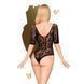 Боді Penthouse Midnight Visit S/L Black, глибока горловина, виріз на спині, рукава в інтим-бутику EroticToys