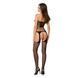 Бодістокінг Passion BS049 black, комбінезон, імітація топа, панчох і пояса в інтим-бутику EroticToys