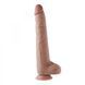 Фалоімітатор 11.8&Prime; з вібрацією для секс-машин Hismith Silicone Dildo with Vibe, KlicLok, пульт ДК в інтим-бутику EroticToys