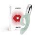 Вібратор-кролик для точки G KISTOY Big G Green, вигнутий відросток, автоматичний підігрів в інтим-бутику EroticToys