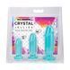 Набір анальних пробок Doc Johnson Crystal Jellies - Anal Starter Kit Teal (м'ятий та без вставки!!!)