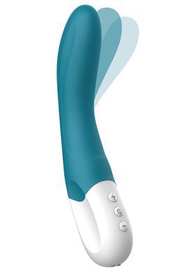 Вібратор точки G Liebe Bend It Rechargeable Ocean Blue, 10 режимів, дуже потужний, гнучкий стовбур &mdash; купити в інтим-бутику EroticToys