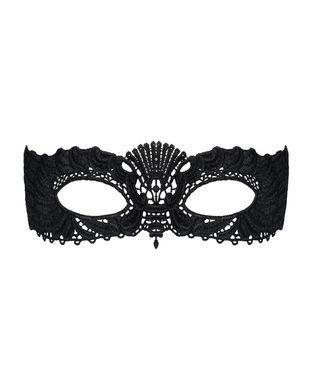 Мереживна маска Obsessive A700 mask, єдиний розмір, чорна &mdash; купити в інтим-бутику EroticToys