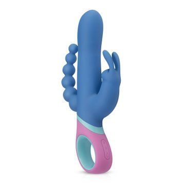 Вібратор-кролик з ротацією и анальним стимулятором PMV20 Vice - Double Vibrator &mdash; купити в інтим-бутику EroticToys
