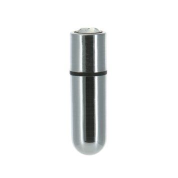 Віброкуля PowerBullet First-Class Bullet 2.5&Prime; with Key Chain Pouch, Silver, 9 режимів вібрації &mdash; купити в інтим-бутику EroticToys