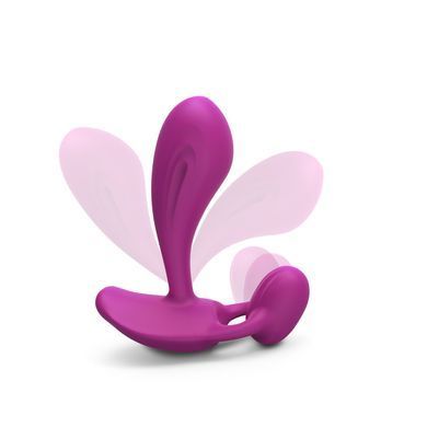 Вібратор Love To Love WITTY - SWEET ORCHID універсальний, точки G+P, пульт ДК &mdash; купити в інтим-бутику EroticToys
