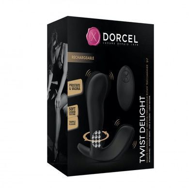 Універсальний вібратор з перлинним масажем Dorcel TWIST DELIGHT &mdash; купити в інтим-бутику EroticToys