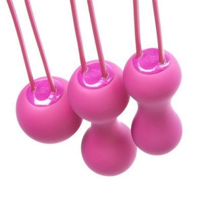 Набір вагінальних кульок Je Joue - Ami Fuchsia, діаметр 3,8-3,3-2,7см, вага 54-71-100гр + подарунок косметичка &mdash; купити в інтим-бутику EroticToys