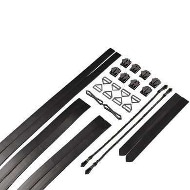 Набір для бондажу LOCKINK 8-Bondage-Straps Restraint Set, чорний 8 ременів з натуральної шкіри &mdash; купити в інтим-бутику EroticToys