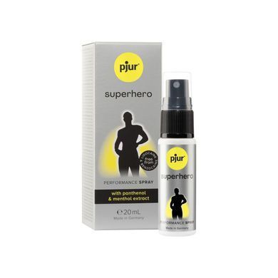 Спрей-пролонгатор pjur Superhero Performance Spray 20 мл, всотується в шкіру, природні компоненти &mdash; купити в інтим-бутику EroticToys