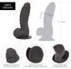 Фалоімітатор ADDICTION Ben 7" Dildo With Balls Black, віброкуля в подарунок в інтим-бутику EroticToys