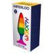 Силіконова анальна пробка Wooomy Hiperloo Silicone Rainbow Plug L, діаметр 3,9 см, довжина 13,1 см в інтим-бутику EroticToys