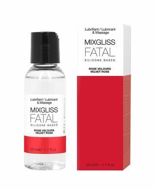 Лубрикант на силіконовій основі MixGliss FATAL - VALVET ROSE (50 мл) з ароматом оксамитової троянди &mdash; купити в інтим-бутику EroticToys