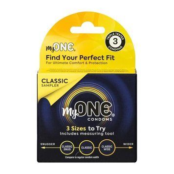 Презервативи MyONE Classic Sampler 3 шт, картонна коробка &mdash; купити в інтим-бутику EroticToys