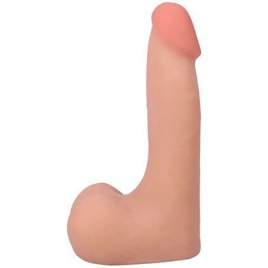 Фалоімітатор Doc Johnson The Realistic Cock ULTRASKYN 7 Inch with Balls Vanilla (м'яте паковання!!!) &mdash; купити в інтим-бутику EroticToys