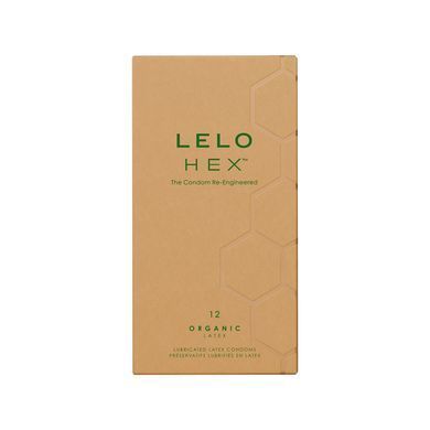 Презервативи LELO HEX Condoms Organic 12 Pack, тонкі та суперміцні (м'ята упаковка!!!) &mdash; купити в інтим-бутику EroticToys