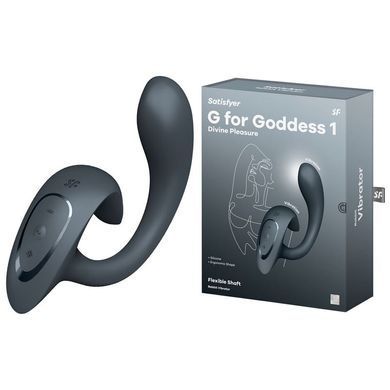Вагінально-кліторальний вібратор Satisfyer G for Goddess 1 Dark Grey, 2 мотори &mdash; купити в інтим-бутику EroticToys