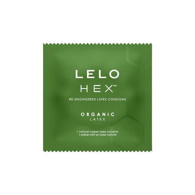 Презервативи LELO HEX Condoms Organic 12 Pack, тонкі та суперміцні (м'ята упаковка!!!) &mdash; купити в інтим-бутику EroticToys