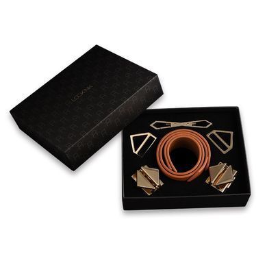 Фіксатори для рук та ніг LOCKINK Wristcuffs/Anklecuffs, коричневі, натуральна шкіра &mdash; купити в інтим-бутику EroticToys
