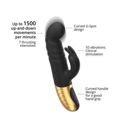 Вібратор Dorcel G-STORMER зі зворотно-поступальним рухом головки, стимуляція точки G &mdash; купити в інтим-бутику EroticToys