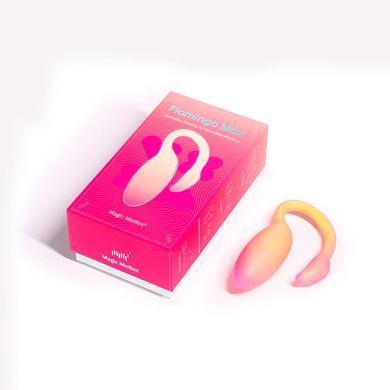 Смарт-віброяйце Magic Motion Flamingo Max Orange 2 в 1: віброяйце та тренажер Кегеля, 10 режимів &mdash; купити в інтим-бутику EroticToys