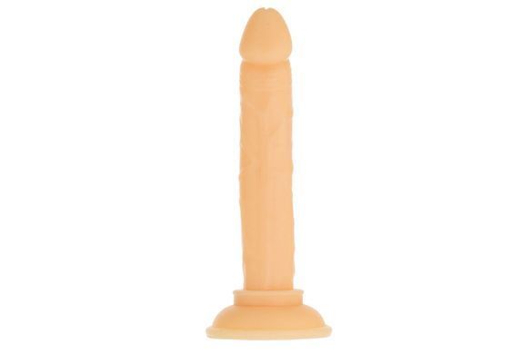 Фалоімітатор ADDICTION Tino 5.25&Prime; Silicone Dildo, присоска, діаметр 1,9 см, віброкуля в подарунок &mdash; купити в інтим-бутику EroticToys