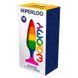 Силіконова анальна пробка Wooomy Hiperloo Silicone Rainbow Plug M, діаметр 2,9 см, довжина 11 см в інтим-бутику EroticToys