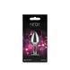 Анальна пробка NS Novelties Rear Assets - Silver - Small - Pink Gem в інтим-бутику EroticToys