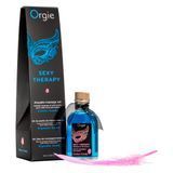 Набір для масажу Orgie &ndash; Sexy Therapy Cotton Candy (100 мл), їстівна розігрівальна олія + пір&rsquo;їнка &mdash; купити в інтим-бутику EroticToys