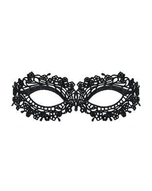 Мереживна маска Obsessive A710 mask, єдиний розмір, чорна &mdash; купити в інтим-бутику EroticToys