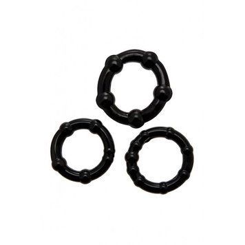 Набір ерекційних кілець Wooomy Babooom cockring set, 3 розміри, відмінно тягнуться &mdash; купити в інтим-бутику EroticToys