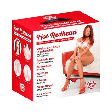 Надувна лялька Candy Dolls Hot Redhead (м'ята паковання!!!) &mdash; купити в інтим-бутику EroticToys