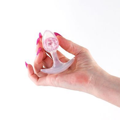 Анальна пробка NS Novelties Cosmic Glams - Small - Pink &mdash; купити в інтим-бутику EroticToys