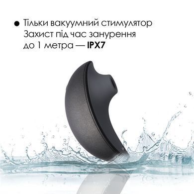 Вакуумний кліторальний смарт-стимулятор Svakom Pulse Galaxie Midnight Black, проєктор зоряного неба &mdash; купити в інтим-бутику EroticToys