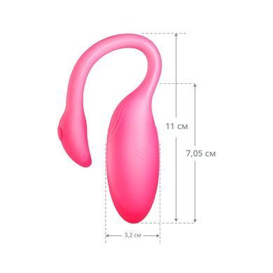 Смарт-віброяйце Magic Motion Flamingo Max Pink 2 в 1: віброяйце та тренажер Кегеля, 10 режимів &mdash; купити в інтим-бутику EroticToys