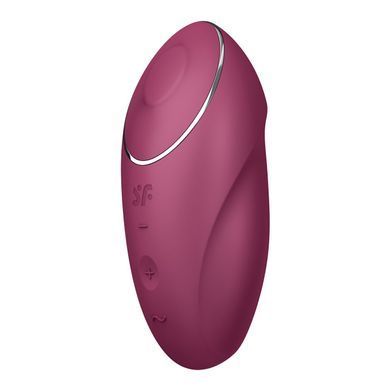 Вібростимулятор-пульсатор Satisfyer Tap & Climax 1 Red, ефект постукування пальцем, 2 мотори &mdash; купити в інтим-бутику EroticToys