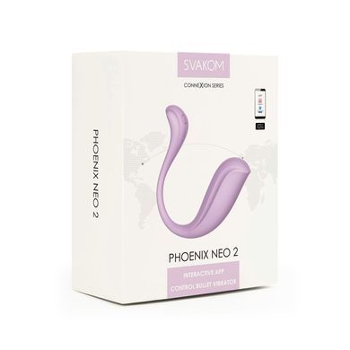 Замовити анонімно: Інтерактивне віброяйце Svakom Phoenix Neo 2 Pastel Lilac, оновлена модель Інтерактивне віброяйце Svakom Phoenix Neo 2 Pastel Lilac, оновлена модель — купити в інтим-бутику EroticToys