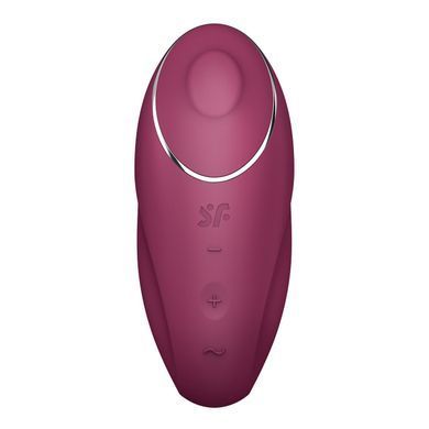 Вібростимулятор-пульсатор Satisfyer Tap & Climax 1 Red, ефект постукування пальцем, 2 мотори &mdash; купити в інтим-бутику EroticToys
