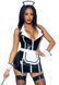 (SALE) Вініловий костюм покоївки Leg Avenue Vinyl Naughty Maid M, сукня, фартух, манжети, чепчик в інтим-бутику EroticToys
