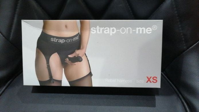 Трусики для страпона з підв&rsquo;язками для панчіх Strap-On-Me REBEL HARNESS - XS (м'ята упаковка!!!) &mdash; купити в інтим-бутику EroticToys