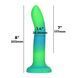 Фалоімітатор, що світиться в темряві, ADDICTION Rave 8&Prime;, Glow in the Dark Dildo Blue Green, 20,3 см в інтим-бутику EroticToys